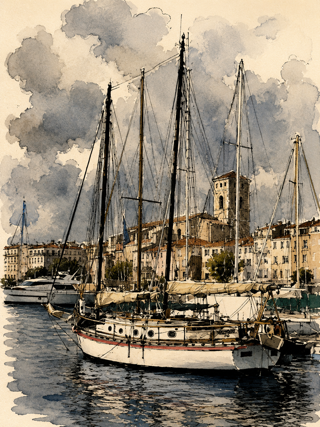 Vieux port la Ciotat - vieux gréement